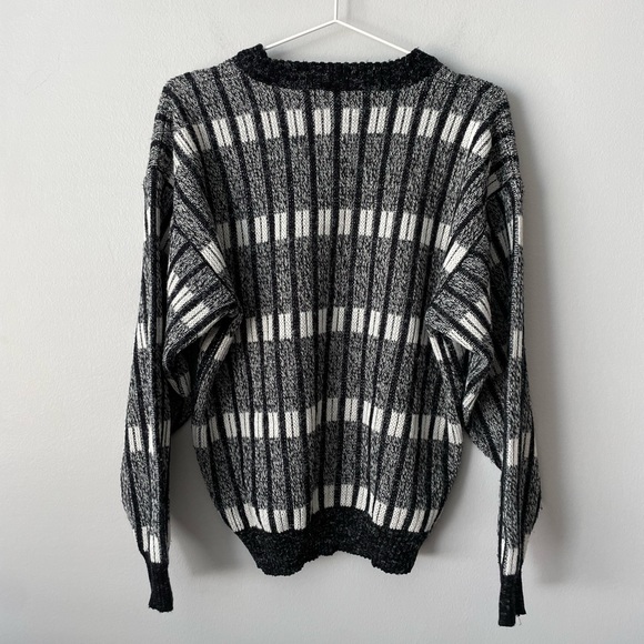 Sears Vintage Chunky Knit Grandpa Sweater Size Medium - Picture 3 of 10